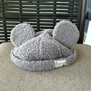 Tokyo Disney Resort Store Fluffy Hat Cap Ears HeadBand Park Mickey Purpl…